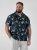 D555 Corden Hawaiian AOP Cuban Collar Resort Short Sleeve Navy - Srajce kratek rokav - 