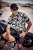 JP1880 Skull Pattern Jersey Short Sleeve Shirt Black - Srajce - Moške srajce za Močnejše Postave