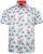 Kam Jeans 6067 Flamingo and Palm Tree Short Sleeve Shirt Blue - Srajce - Moške srajce za Močnejše Postave