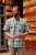 Kam Jeans 6339 Checked Short Sleeve Shirt Mineral Blue - Srajce - Moške srajce za Močnejše Postave