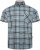 Kam Jeans 6339 Checked Short Sleeve Shirt Mineral Blue - Srajce - Moške srajce za Močnejše Postave