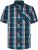 Kam Jeans 6380 Casual Checked Short Sleeve Shirt Navy - Srajce kratek rokav - 