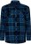 Kam Jeans 6353 Western Check Shirt Navy - Srajce - Moške srajce za Močnejše Postave