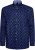 Kam Jeans 6364 All Over Floral Print Long Sleeve Shirt Navy - Srajce - Moške srajce za Močnejše Postave