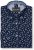 Kam Jeans 6364 All Over Floral Print Long Sleeve Shirt Navy - Srajce - Moške srajce za Močnejše Postave