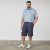 North Latitude Cool Effect Comfort Fit Shorts Blue - Kratke hlače - Moške Kratke Hlače za Močnejše Postave
