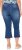 Ulla Popken Cropped Flared Eyelet Jeans Denim Blue - Kavbojke & Hlače v Velikih Številkah – Plus Size - 