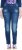 Ulla Popken Lightly Distressed Stretch Fit Jeans Blue Denim - Kavbojke & Hlače v Velikih Številkah – Plus Size - 