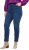 Ulla Popken Rhinestone Seam Stretch Fit Jeans Blue Denim - Kavbojke & Hlače v Velikih Številkah – Plus Size - 