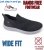 D555 Huddersfield Kingsize Hands Free Slip On with Knitted Top Shoes Black - Superge - 