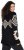 Ulla Popken Aztec Pattern Turtleneck Sweater Black - Puloverji & jopice - 