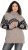 Ulla Popken Aztec Pattern Turtleneck Sweater Pebble Grey - Puloverji & jopice - 