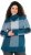 Ulla Popken Grand Check Long Sleeve Sweater Teal - Puloverji & jopice - 