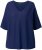 Ulla Popken Oversized 3/4 Sleeve V-Neck Sweater Navy - Puloverji & jopice - 
