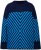 Ulla Popken Graphic Stripe Long Sleeve Turtleneck Sweater Navy - Puloverji & jopice - 