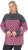 Ulla Popken Graphic Stripe Long Sleeve Turtleneck Sweater Flamingo - Puloverji & jopice - 