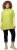 Ulla Popken Oversized Knit Sweater Vest Lime Green - Puloverji & jopice - 