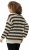Ulla Popken Striped Long Sleeve Crocheted Sweater Vanilla - Puloverji & jopice - 
