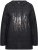 Ulla Popken Sequined Knit Long Sleeve Hoodie Black - Puloverji & jopice - 