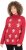 Ulla Popken Gingerbread Men Sweater Salsa Red - Puloverji & jopice - 