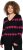 Ulla Popken Heart Print Long Sleeve V-Neck Sweater Black - Puloverji & jopice - 