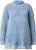 Ulla Popken Blanket Stitch Oversized Turtleneck Sweater Dove Blue - Puloverji & jopice - 