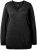 Ulla Popken Casual V-Neck Long Sleeve Sweater Black - Puloverji & jopice - 