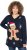 Ulla Popken Gingerbread Man Christmas Sweater Navy - Puloverji & jopice - 