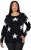 Ulla Popken Glitter Stars Soft Knit Sweater Black - Puloverji & jopice - 