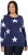 Ulla Popken Glitter Stars Soft Knit Sweater Blue - Puloverji & jopice - 