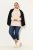 Ulla Popken Turtleneck Ribbed Trim Long Sleeve Sweater Nature Melange - Puloverji & jopice - Udobni puloverji in pletenine