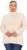 Ulla Popken Turtleneck Ribbed Trim Long Sleeve Sweater Nature Melange - Puloverji & jopice - 