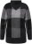 Ulla Popken Grand Check Long Sleeve Sweater Charcoal Grey Melange - Puloverji & jopice - 