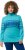 Ulla Popken Apres Ski Long Sleeve Troyer Collar Sweater Bright Turquoise - Puloverji & jopice - 