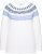 Ulla Popken Norwegian-Inspired Long Sleeve Knit Sweater Snow White - Puloverji & jopice - 