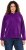 Ulla Popken Chenille Knit Hoodie Dark Purple - Puloverji & jopice - 