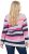 Ulla Popken Landscape Stripe Sweater Light Grey Melange - Puloverji & jopice - 