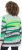 Ulla Popken Landscape Stripe Sweater Moss Green - Puloverji & jopice - 