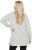 Ulla Popken Space Yarn Oversized Turtleneck Sweater Light Grey Melange - Puloverji & jopice - 