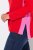 Ulla Popken Color Block Long Sleeve Sweater Lychee - Puloverji & jopice - Udobni puloverji in pletenine