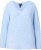 Ulla Popken Long Sleeve V-Neck Ribbed Knit Sweater Light Blue - Puloverji & jopice - 
