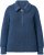 Ulla Popken Two-Tone Mixed Knit Troyer Collar Sweater Navy - Puloverji & jopice - 