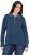 Ulla Popken Two-Tone Mixed Knit Troyer Collar Sweater Navy - Puloverji & jopice - 