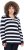Ulla Popken Striped Polo Collar Long Sleeve Sweater Navy - Puloverji & jopice - 