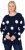 Ulla Popken Fluffy Polka Dot Sweater Ink Blue - Puloverji & jopice - 