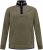 D555 Leicester 2 Quarter Neck Fleece Sweatshirt Khaki - Puloverji & jopice - Moški Puloverji & Jopice za Močnejše Postave