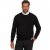 JP1880 Pullover Sweater Black TALL - MOŠKA OBLAČILA MT-6XLT - DALJŠI kroji