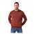 JP1880 Classic Round Neck Long Sleeve Sweater Brick Brown - Puloverji & jopice - Moški Puloverji & Jopice za Močnejše Postave