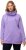 Ulla Popken Drawstring Collar Long Sleeve Sweatshirt Pale Lilac - Puloverji & jopice - 