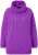Ulla Popken Drawstring Collar Long Sleeve Sweatshirt Purple - Puloverji & jopice - 